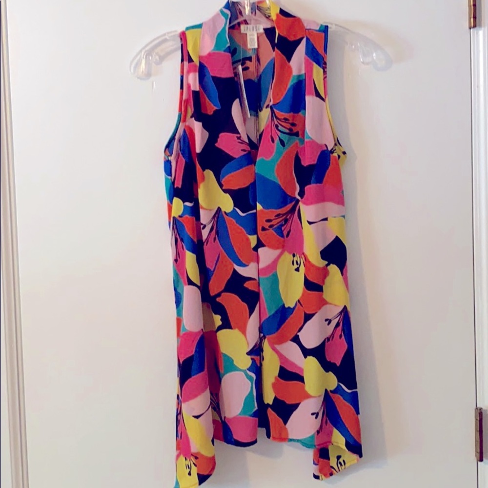 Size small, Spense, floral, sleeveless blouse